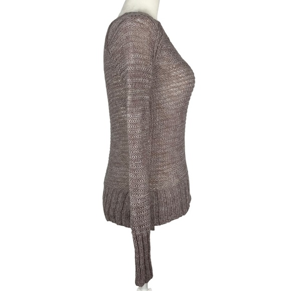 AERIE PULL OVER‎ V-NECK LIGHT WEIGHT LOOSE KNIT SWEATER - Picture 6 of 10